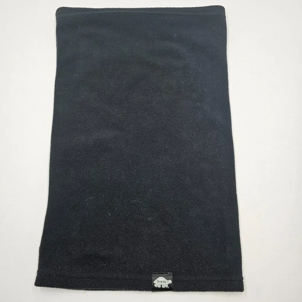 Turtle Fur Neck Warmer Gaiter Black Fleece Lightweight Long Winter OS Adult